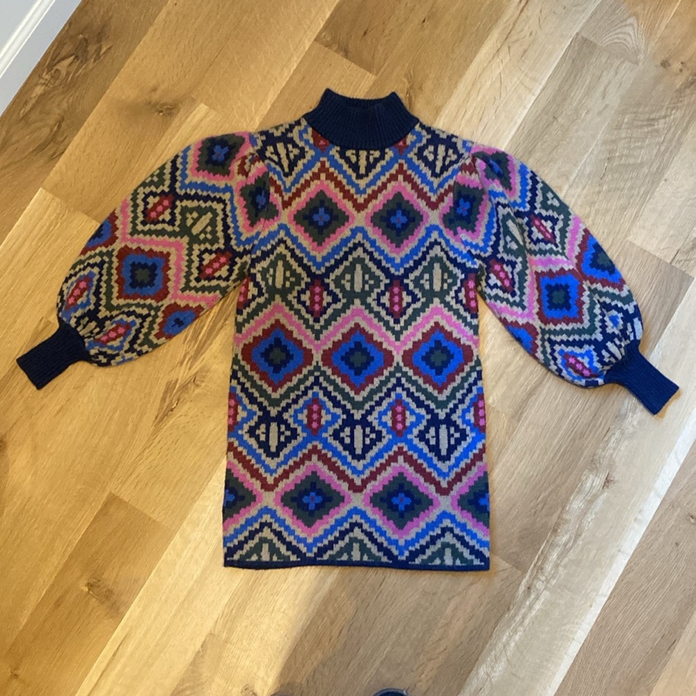 Farm Rio Rauti Sweater Dress XS
